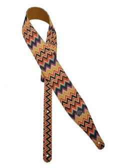 Gaucho Peace Series gitaarriem, disco zigzag
