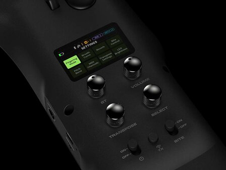 NUX Nes-1 digitale saxofoon, met bluetooth, draadloos met 5W speaker, zwart