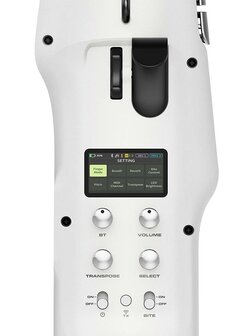NUX Nes-1 digitale saxofoon, met bluetooth, draadloos met 5W speaker, wit