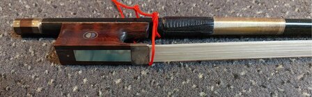 Warchal carbon fiber vioolstrijkstok 4/4 WV970C