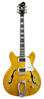 Hagstrom Super Viking, Dandy Dandilion Flame, Limited edition 