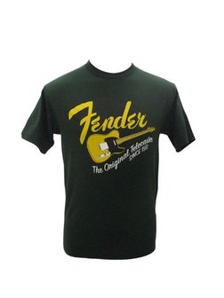 Fender Original Tele T-Shirt, green, maten L of XL