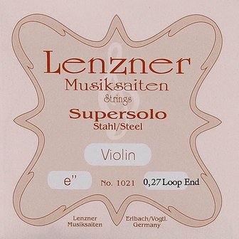 Lenzner Supersolo E-1 vioolsnaar 4/4, steel, loopend, heavy