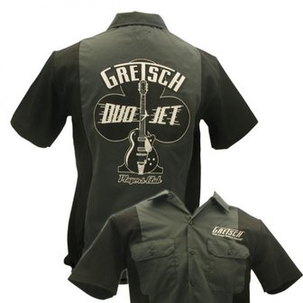 Gretsch Players Club Workshirt, Charcoal, That Great Gretsch Sound, maat XXL