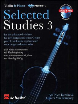 Selected Studies 3 voor Viool en Piano met 2CD&#039;s