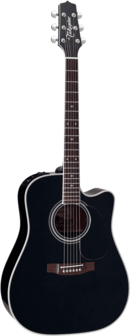 Takamine EF341SC elektro-akoestische western gitaar zwart, nu met koffer