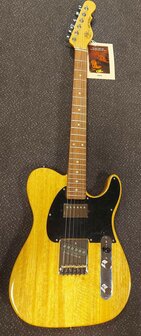 G&amp;L USA Custom Build Korina Asat Classic Bluesboy Honey Ale met luxe Tolex case