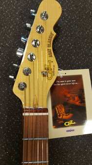 G&amp;L USA Custom Build Korina Asat Classic Bluesboy Honey Ale met luxe Tolex case