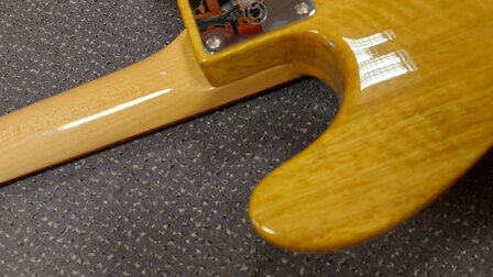 G&amp;L USA Custom Build Korina Asat Classic Bluesboy Honey Ale met luxe Tolex case