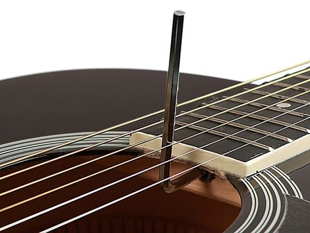 Nashville by Richwood, Dreadnought gitaar, zwart