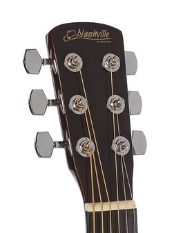 Nashville by Richwood, Dreadnought gitaar, sunburst