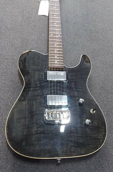 G&amp;L Asat DeLuxe Tribute Transluced Black 'carved top'