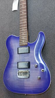 G&amp;L Asat DeLuxe Carved Top, BBS Brigth Blueburst