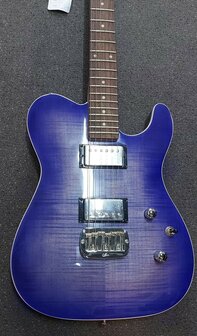 G&amp;L Asat DeLuxe Carved Top, BBS Brigth Blueburst