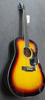 Nashville by Richwood, Dreadnought gitaar, sunburst
