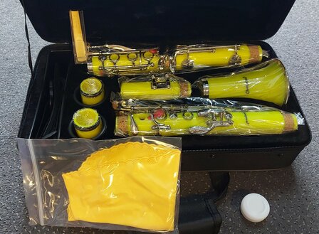 Klarinet Bb (Bes / Sib), B&ouml;hmsysteem, Colorline, Geel