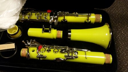 Klarinet Bb (Bes / Sib), B&ouml;hmsysteem, Colorline, Geel