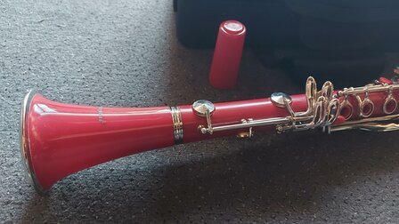 Klarinet Bb (Bes / Sib), B&ouml;hmsysteem, Colorline, rood