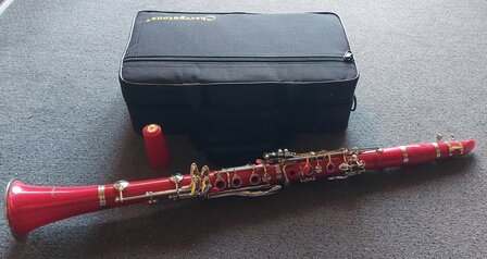 Klarinet Bb (Bes / Sib), B&ouml;hmsysteem, Colorline, rood