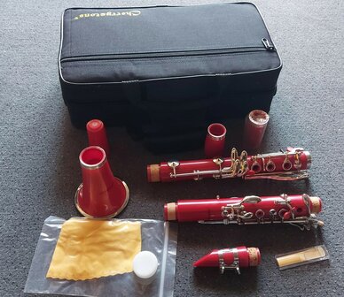 Klarinet Bb (Bes / Sib), B&ouml;hmsysteem, Colorline, rood