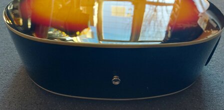 Nashville by Richwood, Dreadnought electro-akoestische gitaar, sunburst met dikke hoes