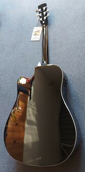 Nashville by Richwood, Dreadnought electro-akoestische gitaar, sunburst met dikke hoes