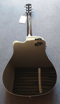 Nashville by Richwood, Dreadnought electro-akoestische gitaar, sunburst met dikke hoes