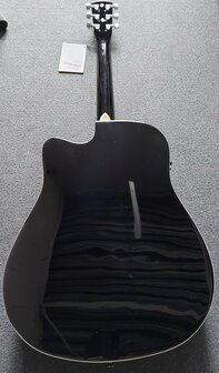 Nashville by Richwood electro-akoestische gitaar met dikke hoes, zwart