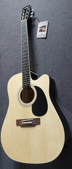 Nashville by Richwood electro-akoestische gitaar met dikke hoes