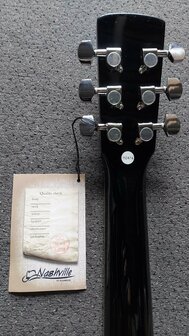 Nashville by Richwood electro-akoestische gitaar met dikke hoes