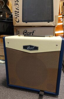  CORT E-Gitaarcombo versterker, CM15R, Dark Blue, 15W met reverb