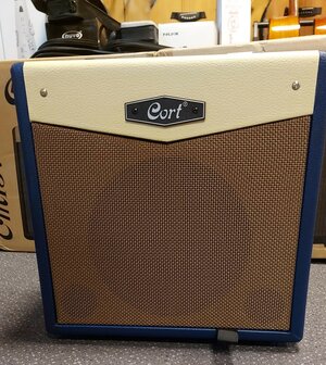  CORT E-Gitaarcombo versterker, CM15R, Dark Blue, 15W met reverb