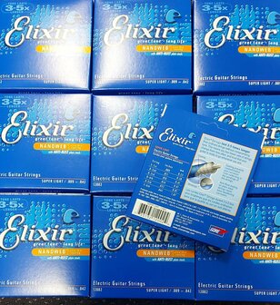 Elixir 009 gecoate snaren nanoweb elektr gitaar 12002 super light 