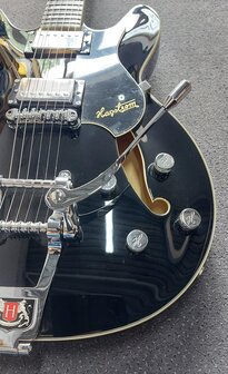 Hagstrom Tremar Viking DeLuxe Black