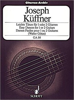 Joseph K&uuml;ffner Gitarren Archiv, 25 leichte Sonatinen opus 80 Walter G&ouml;tze