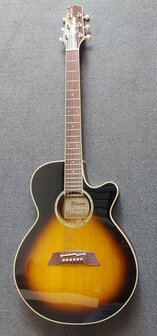 Takamine TN138C Sunburst Thinline met koffer