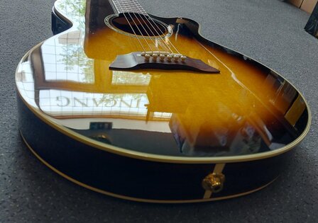 Takamine TN138C Sunburst Thinline met koffer