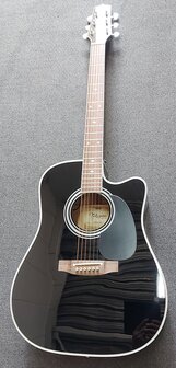 Takamine EF341SC elektro-akoestische western gitaar zwart, nu met kofferkeuze