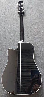 Takamine EF341SC elektro-akoestische western gitaar zwart, nu met kofferkeuze