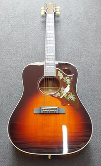 SIGMA GUITARS DA-SG7 Hummingbird darkburst, nu met koffer