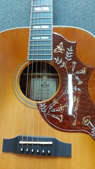 Sigma DM-SG5+ Hummingbird Cherry Sunburst, electro-akoestisch, nu met gevoerde hoes