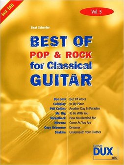 Best of Pop &amp; Rock for Classical Guitar, Vol 5
