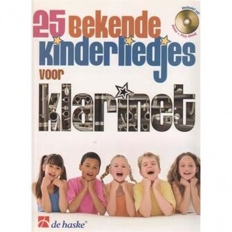 25 bekende kinderliedjes voor Klarinet met CD