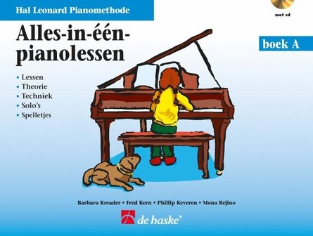 Hal Leonard Pianomethode Alles-in-&eacute;&eacute;n-pianolessen boek A