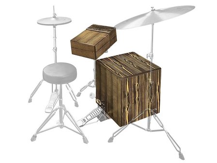 El Percussion &quot;Bataria&quot;cajon kit, bas- en snare cajon