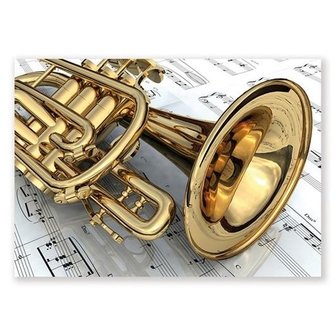 Ansichtkaart /  Postcard Trompet/Muziek