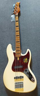 Sire Basses V5 Series Marcus Miller basgitaar, Vintage White