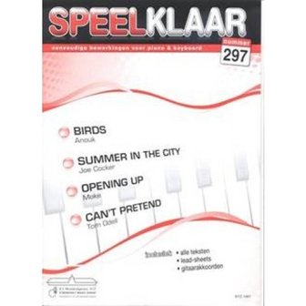 Speelklaar 297 voor piano &amp; keyboard, songboek