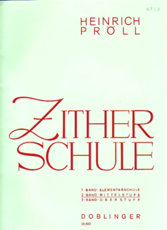 Zither Schule, Heinrich Pr&ouml;ll, citer school