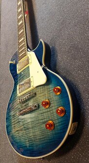 Sire L7 Series Larry Carlton electric LP-style Transparant Blauw